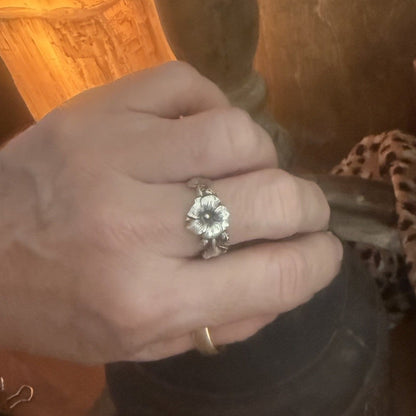 Sterling Silver Forget me not Ring