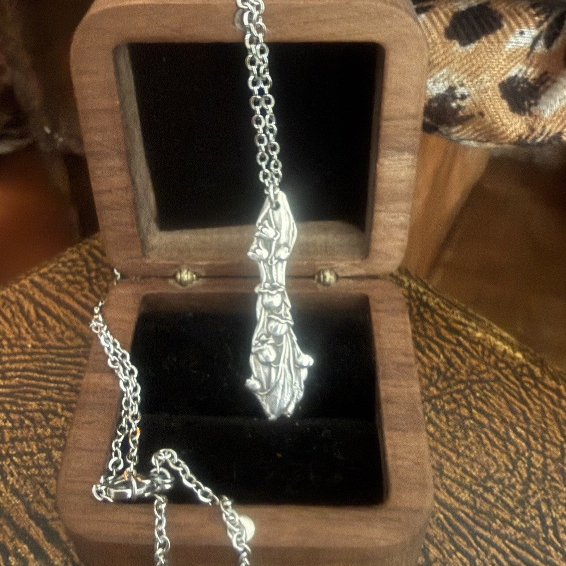 Sterling Silver Floral Necklace