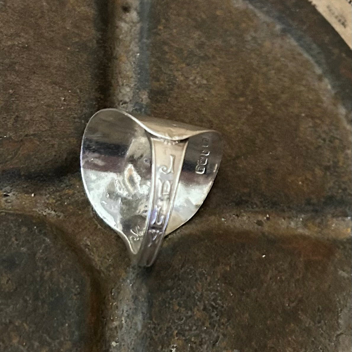Sterling Silver Ring - July Floral Detail