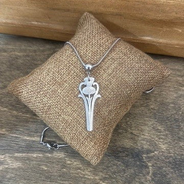 1950s Vintage Thistle Spoon Necklace