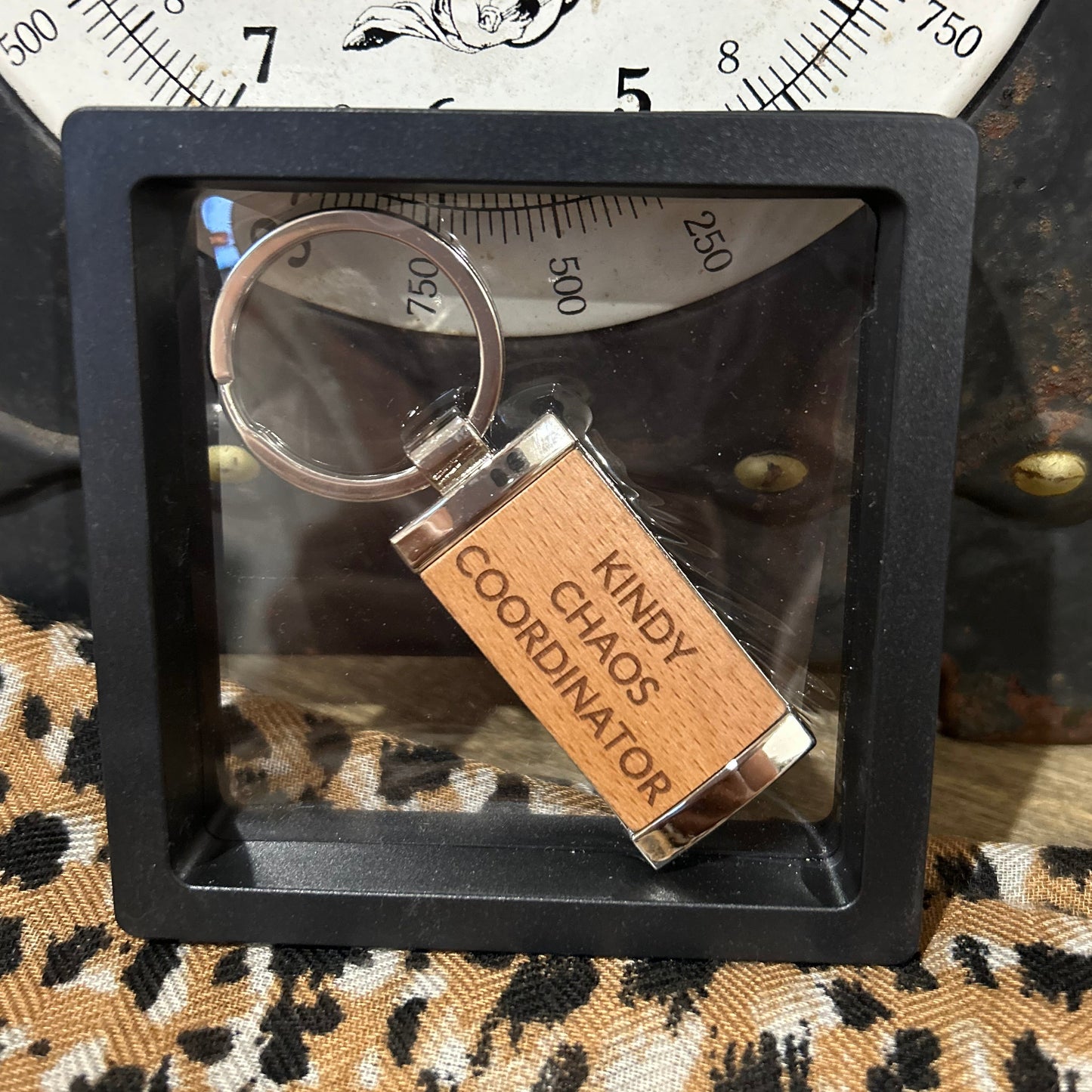 Kindy Chaos Coordinator - Timber Key Tag