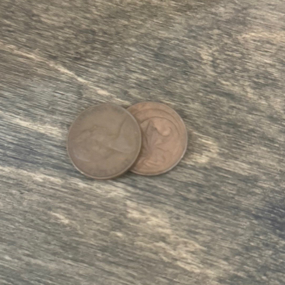 1966 Australian 2 Cent Coin Earrings