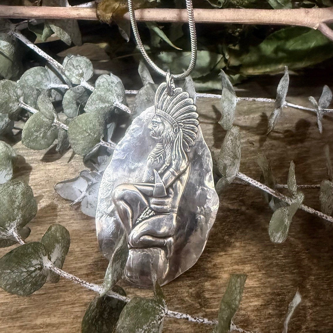 Sterling Silver Indian Necklace