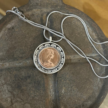 1966 One Cent “Alloy Surround” Necklace