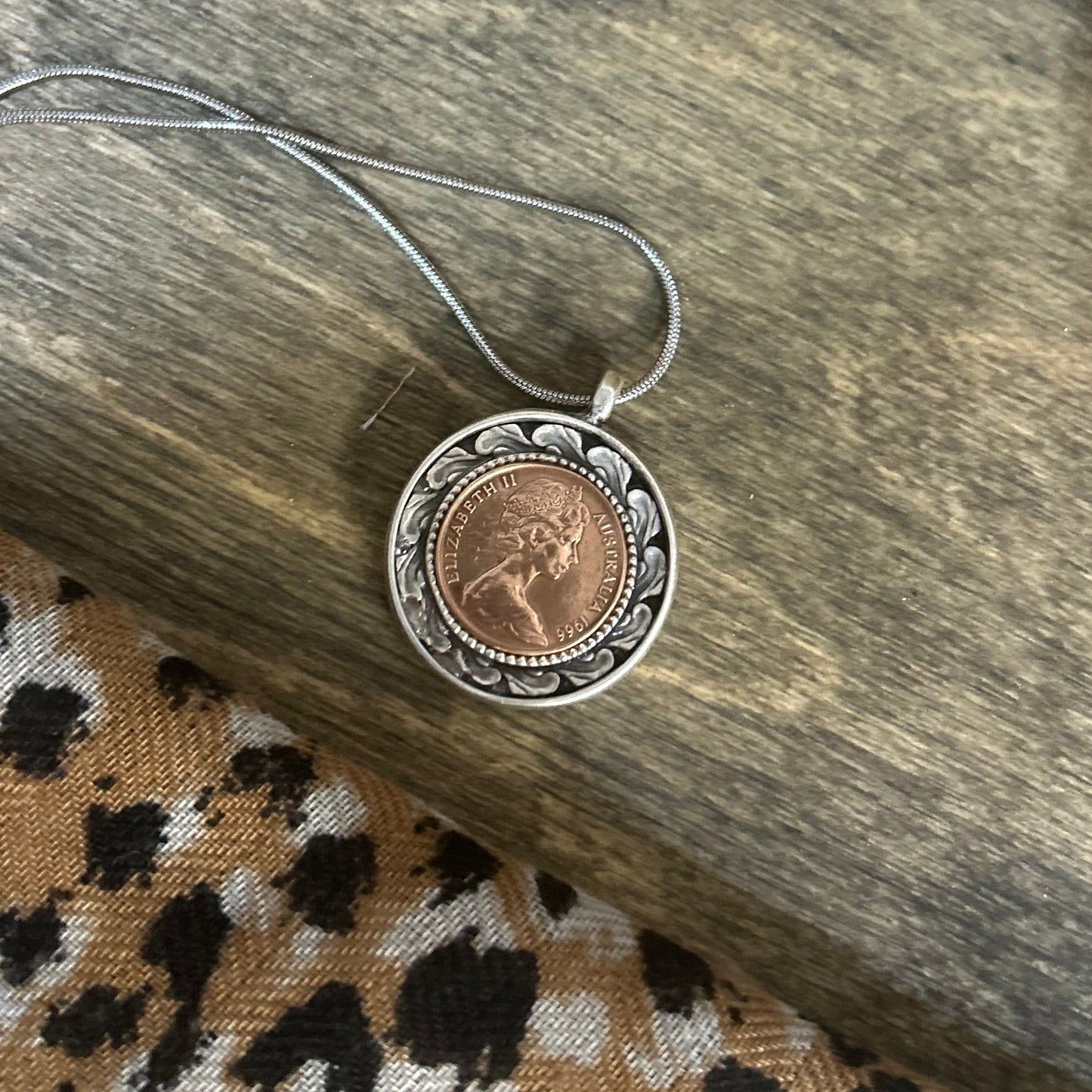 1966 One Cent “Alloy Surround” Necklace