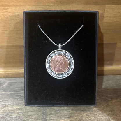 1966 One Cent “Alloy Surround” Necklace