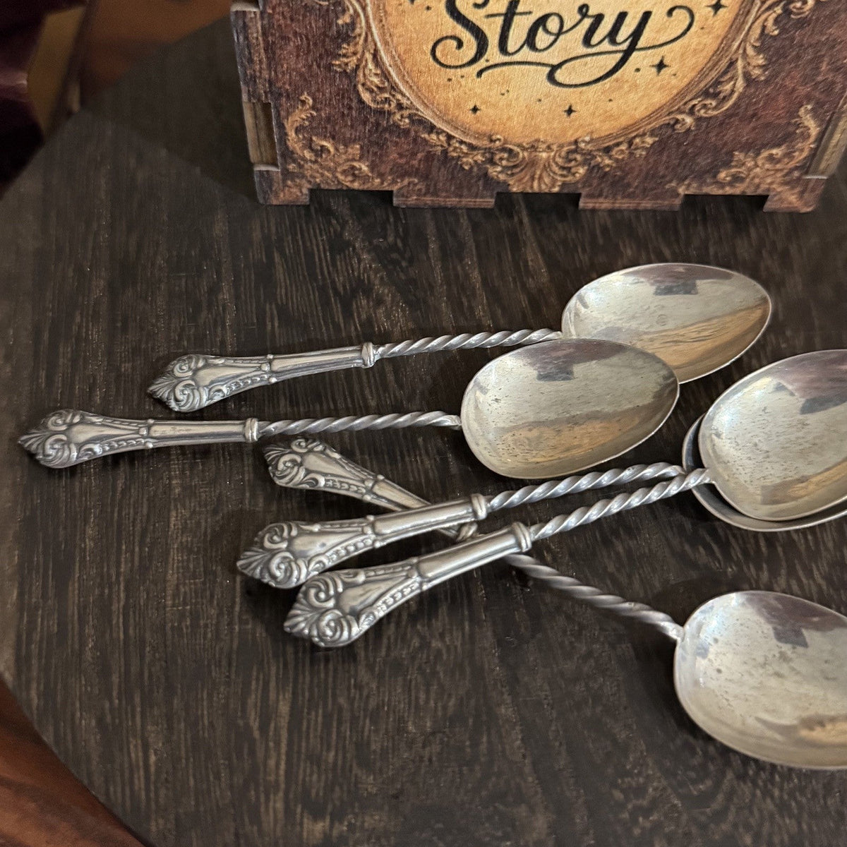 1913 Sterling Silver Spoon Handle Band Ring