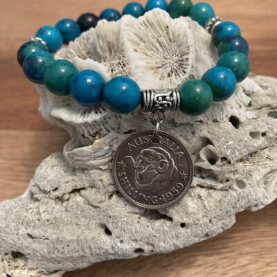 1959 Beaded Coin Bracelet