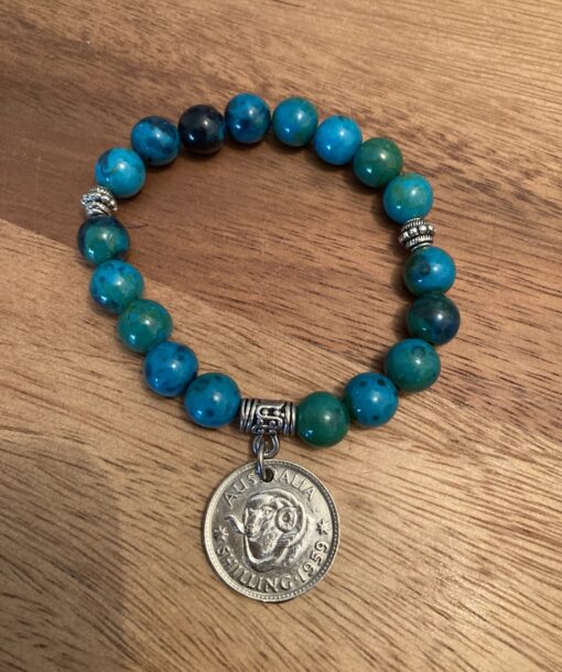 1959 Beaded Coin Bracelet - Image 5
