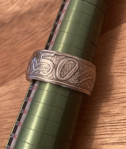 1966 Australian Fifty Cent Coin Ring - Image 2