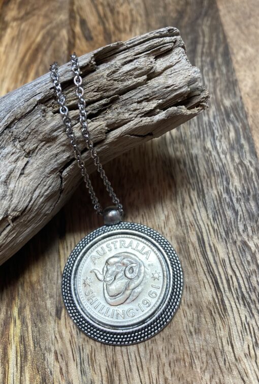 Bezel Set 1961 Shilling Necklace - Image 2