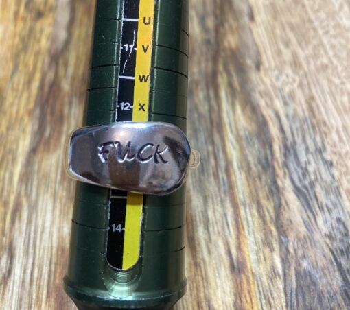 Fuck: Handstamped Silverware Ring - Image 4