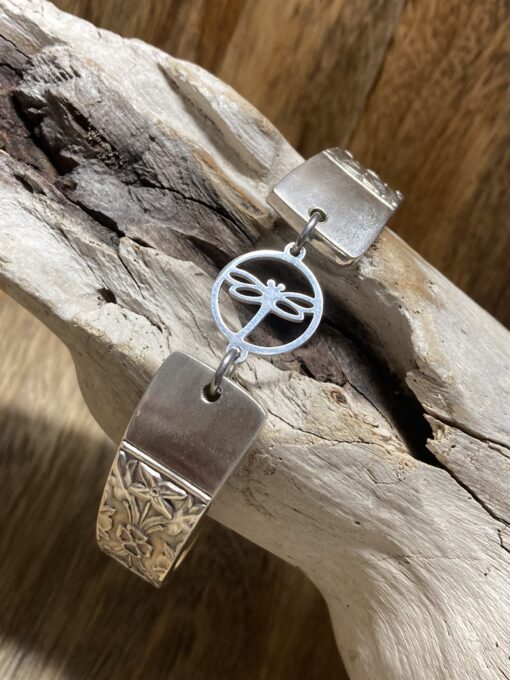 Dragon Fly Silverware Bracelet - Image 3