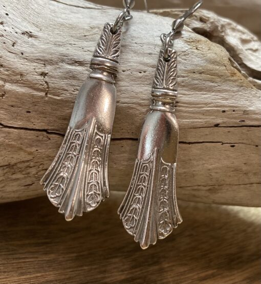 Decorative Silverware Earrings