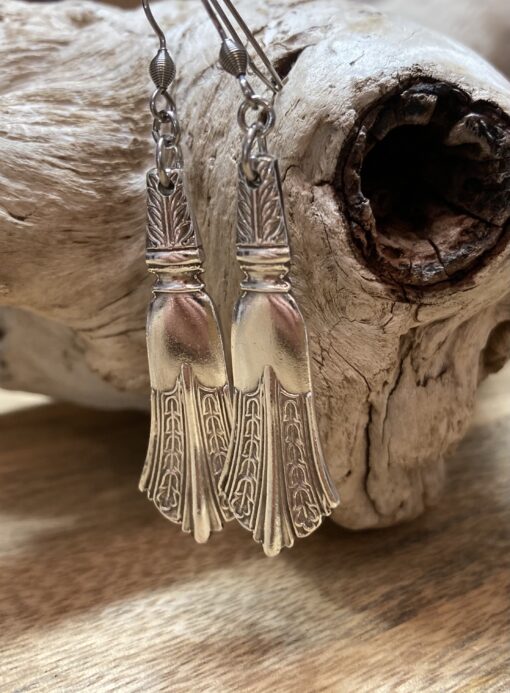 Decorative Silverware Earrings - Image 3