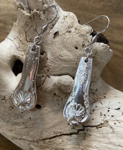 Decorative Silverware Earrings - Image 3
