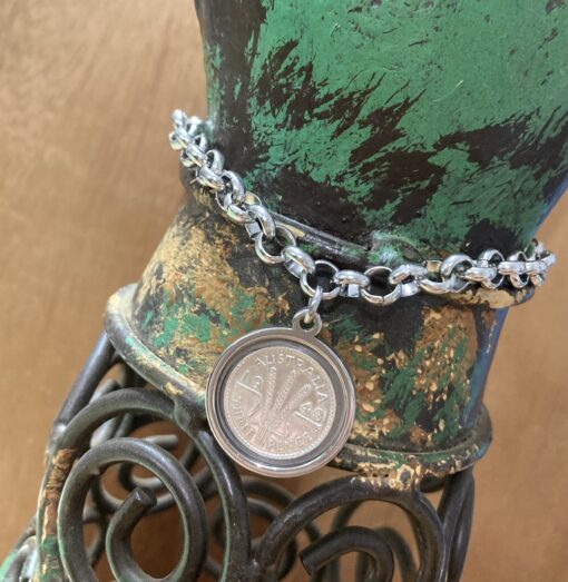 1943 Threepence Coin Bracelet