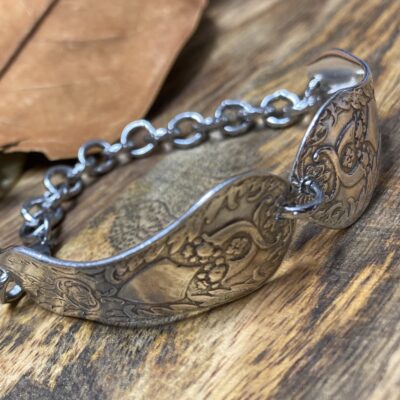 One of a kind Sterling Silver & Stainless Steel Bracelet