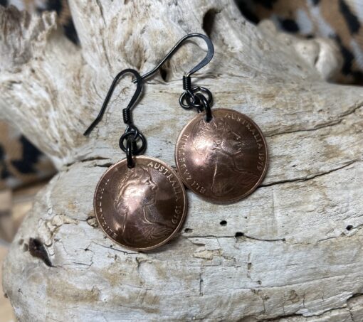 1979 One Cent Coin Earrings - Image 3