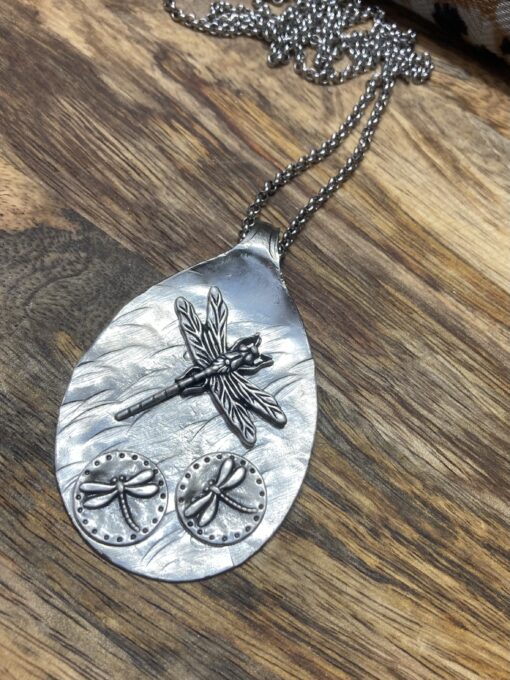 Triple Dragonfly Necklace