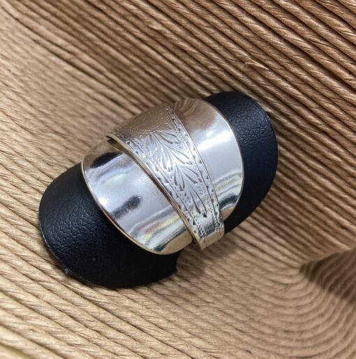 Beautifully Detailed Silver Spoon Ring - Image 2