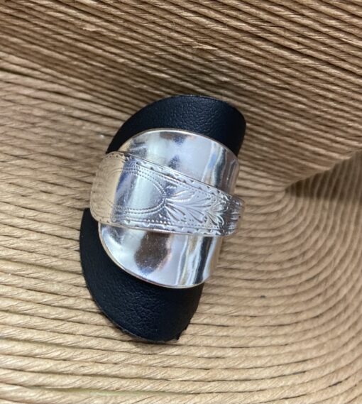 Beautifully Detailed Silver Spoon Ring - Image 3