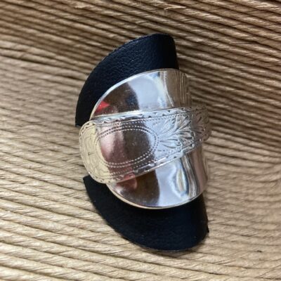 Beautifully Detailed Silver Spoon Ring