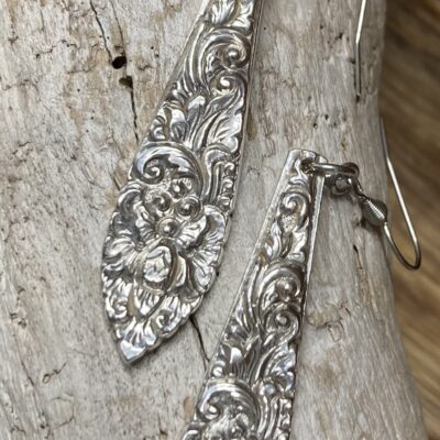 Stunning Vintage 800 silver earrings