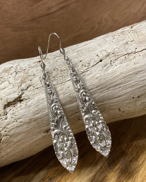 Stunning Vintage 800 silver earrings - Image 2