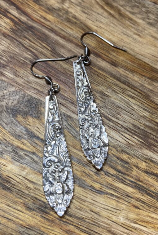 Stunning Vintage 800 silver earrings - Image 3