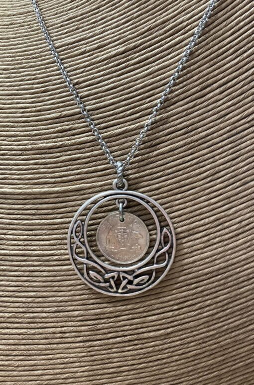 1962 Sixpence Celtic Necklace - Image 4