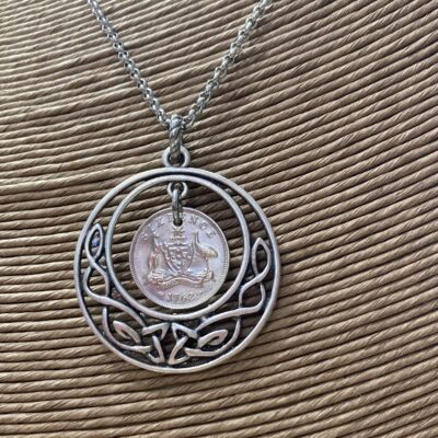 1962 Sixpence Celtic Necklace