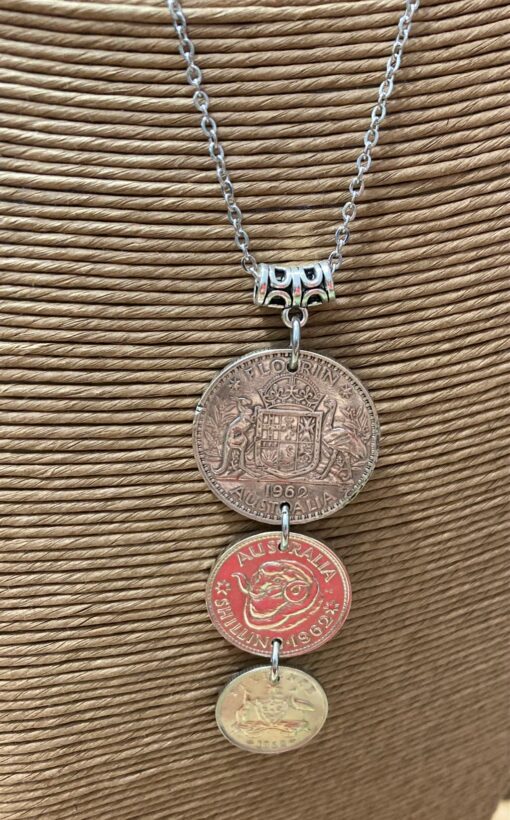 1962 Triple Coin Necklace - Image 2