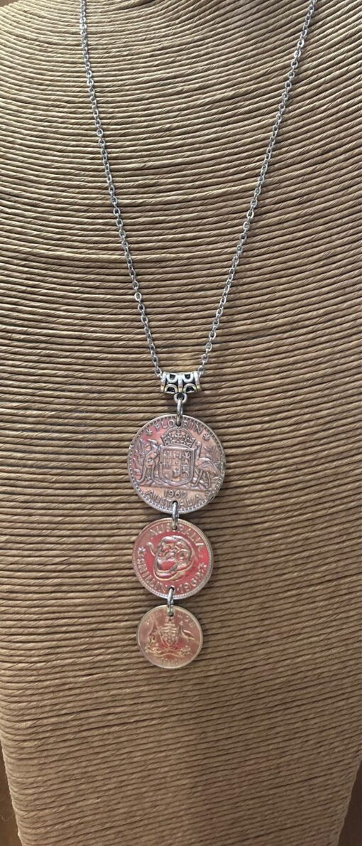 1962 Triple Coin Necklace - Image 4