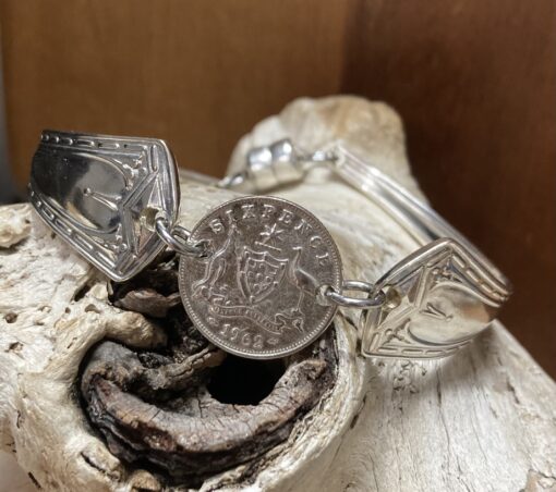 1962 Vintage Sixpence Bracelet - Image 2