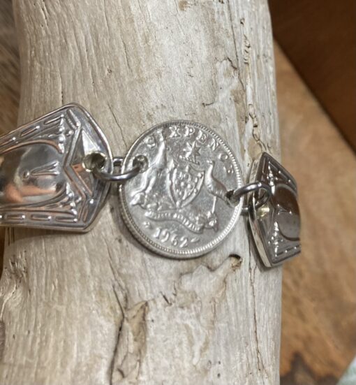 1962 Vintage Sixpence Bracelet - Image 3