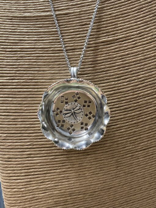 Dragonfly Sifter Spoon Necklace