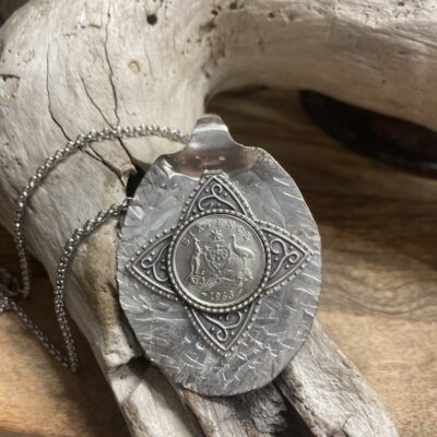 1963 Sixpence Spoon Necklace