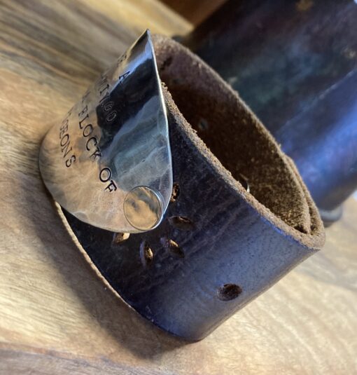 Be a flamingo in a flock of pigeons, stamped cuff - Image 2