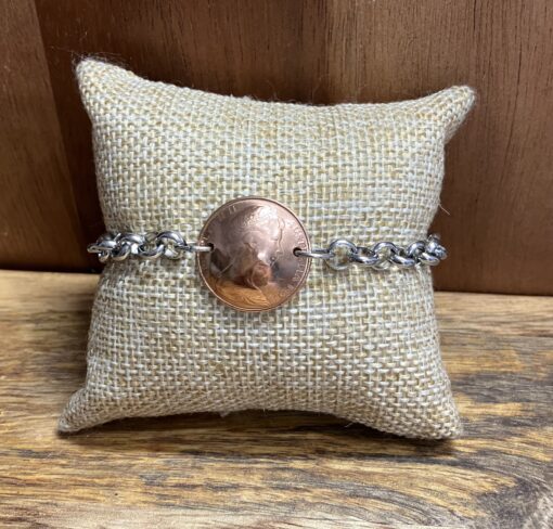 1968 Copper Coin Bracelet