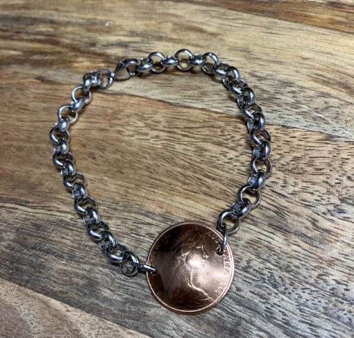 1968 Copper Coin Bracelet - Image 2