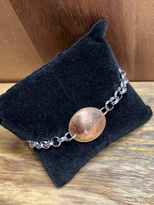 1968 Copper Coin Bracelet - Image 4