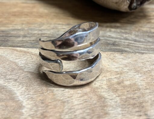 Textured Vintage Fork Ring - Image 2