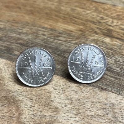 1963 Threepence Studs