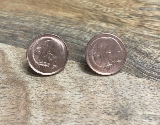 Australian One Cent Coin Studs - Image 2