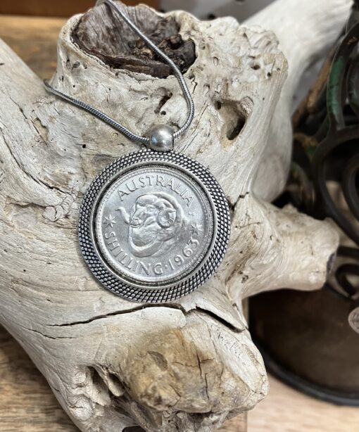 1963 Australian Shilling Necklace