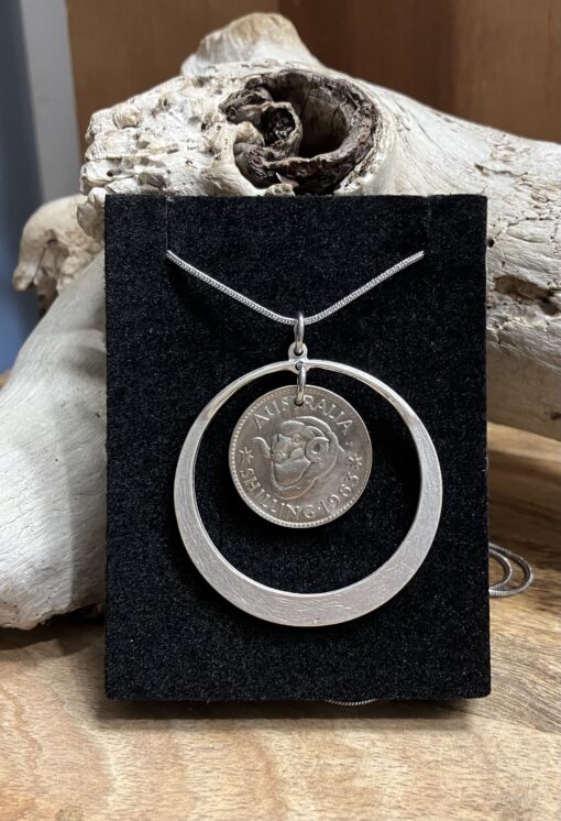 1963 Australian Shilling Necklace - Image 3