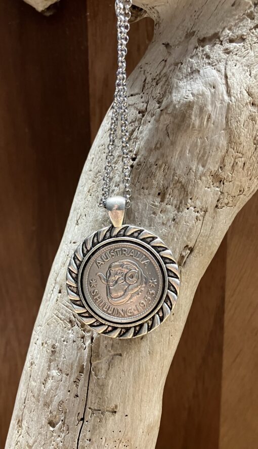 Twist Bezel 1953 Shilling Necklace - Image 4