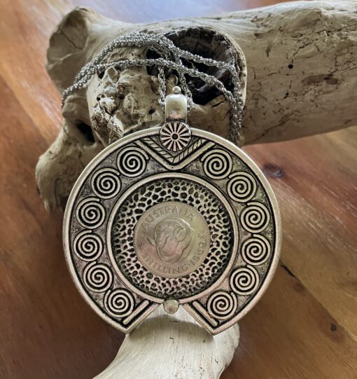 1960 Ethnic Coin Necklace - Image 2