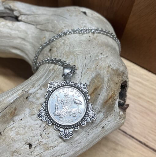 Bezel 1963 Sixpence Necklace - Image 3